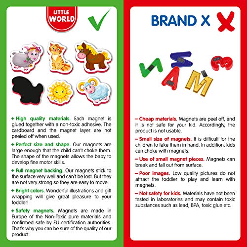 5 Fridge+Magnets+Toddlers+FARM+Animals