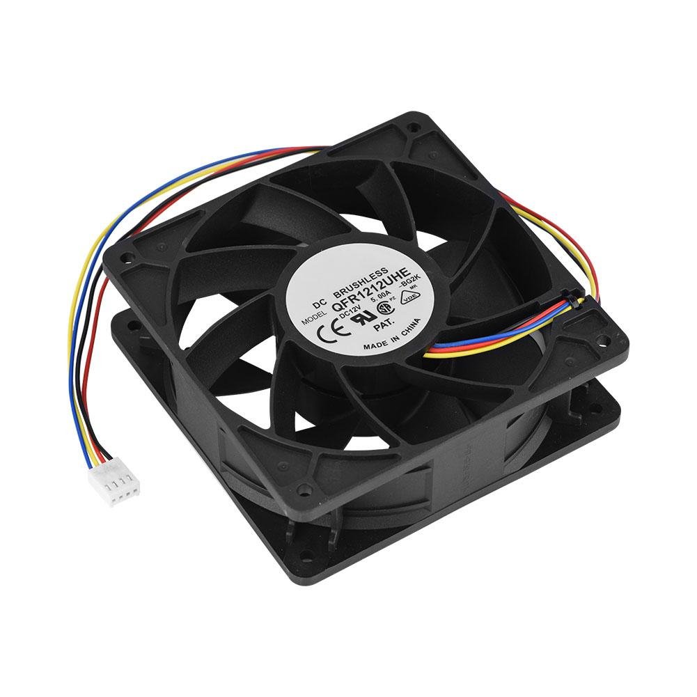Tosuny Standard Case Fan, 12V 5.0A 7500RPM Ultra Quiet Computer Cooling Fan, 4 Pin Connector, Perfect Fit for Antminer S7 S9, 12cm x 12cm x 3.7cm, Ideal for Cryptocurrency Mining Fans