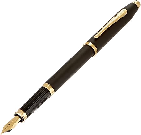 Amazon Cross Century Ii ブラック 万年筆 クロスサイン23カラットゴールドアポイントメントと23カラットゴールドファインペン先 2509 Fd 付き 大切な方へ どんな機会にも最適なギフトです 万年筆 文房具 オフィス用品