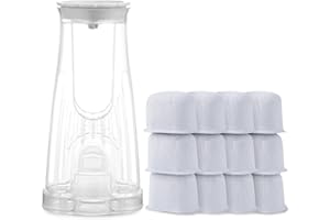 REVORIT Keurig 2.0 Filter Replacement for K Duo, K200 K250 K350, K-Duo Essentials, K-Compact Single Serve Coffee Maker with Rear Reservoir Short Filter Holder and 12 Water Filter Refill Cartridges