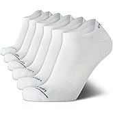 Calvin Klein Mens No Show Socks - 6 Pack Performance Cushioned Low Cut Tab Athletic Socks for Sneakers & Loafers (Size: 7-12)