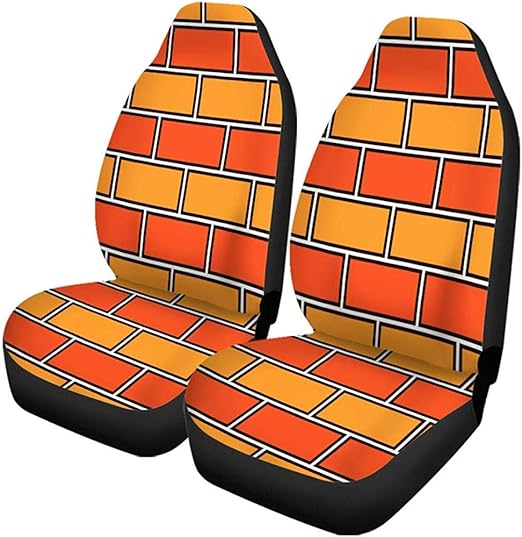 Fundas para asientos de coche Pared de ladrillo amarillo Resumen