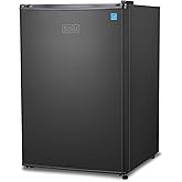 BLACK+DECKER BCRK25B Compact Refrigerator Energy Star Single Door Mini Fridge with Freezer, 2.5 Cubic Feet, Black & CM1160B 12-Cup Programmable Coffee Maker, Black/Stainless Steel on Fridge.com