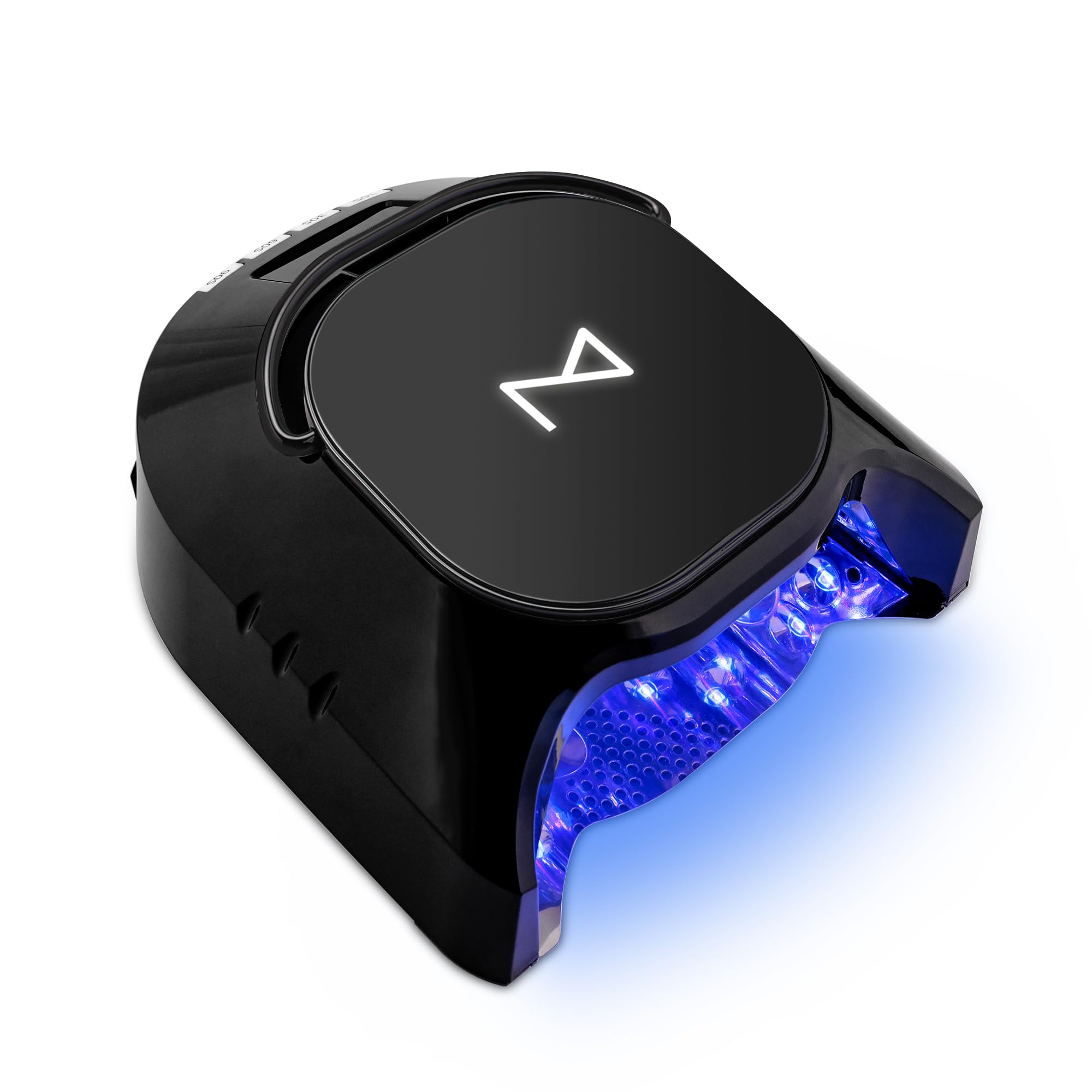 Photo 1 of M - GlowPro Professional Hybrid 86W Wireless Rechargeable UV LED Nail Curing Lamp Cordless Nail Dryer for Gel Nails, Manicure, Pedicure (Black)