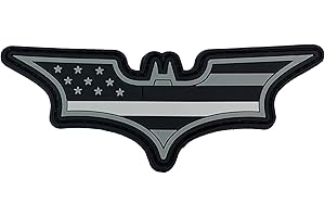 LEO Challenge Coins CL4-13 Batman Inspired Thin Gray Line Corrections CO PVC Patch Hook and Loop Back Correctional Officer