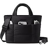 LOVEVOOK Small Tote Bags for Women, Puffer Purse and Handbags, Mini Crossbody Puffy Top Handle Shoulder Satchel Bag