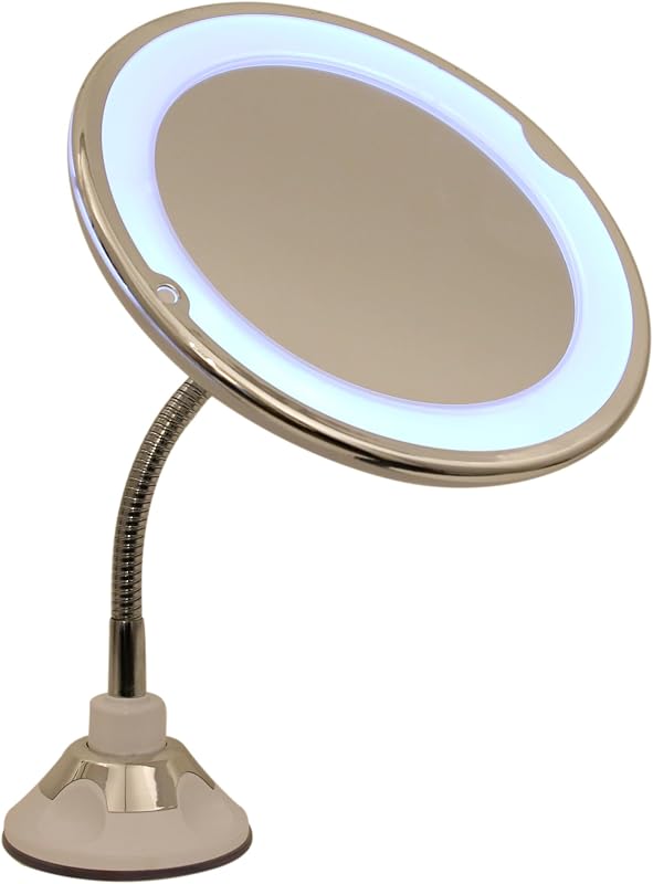 Espejo LED Flexible con Ventosa de Aumento Blanco