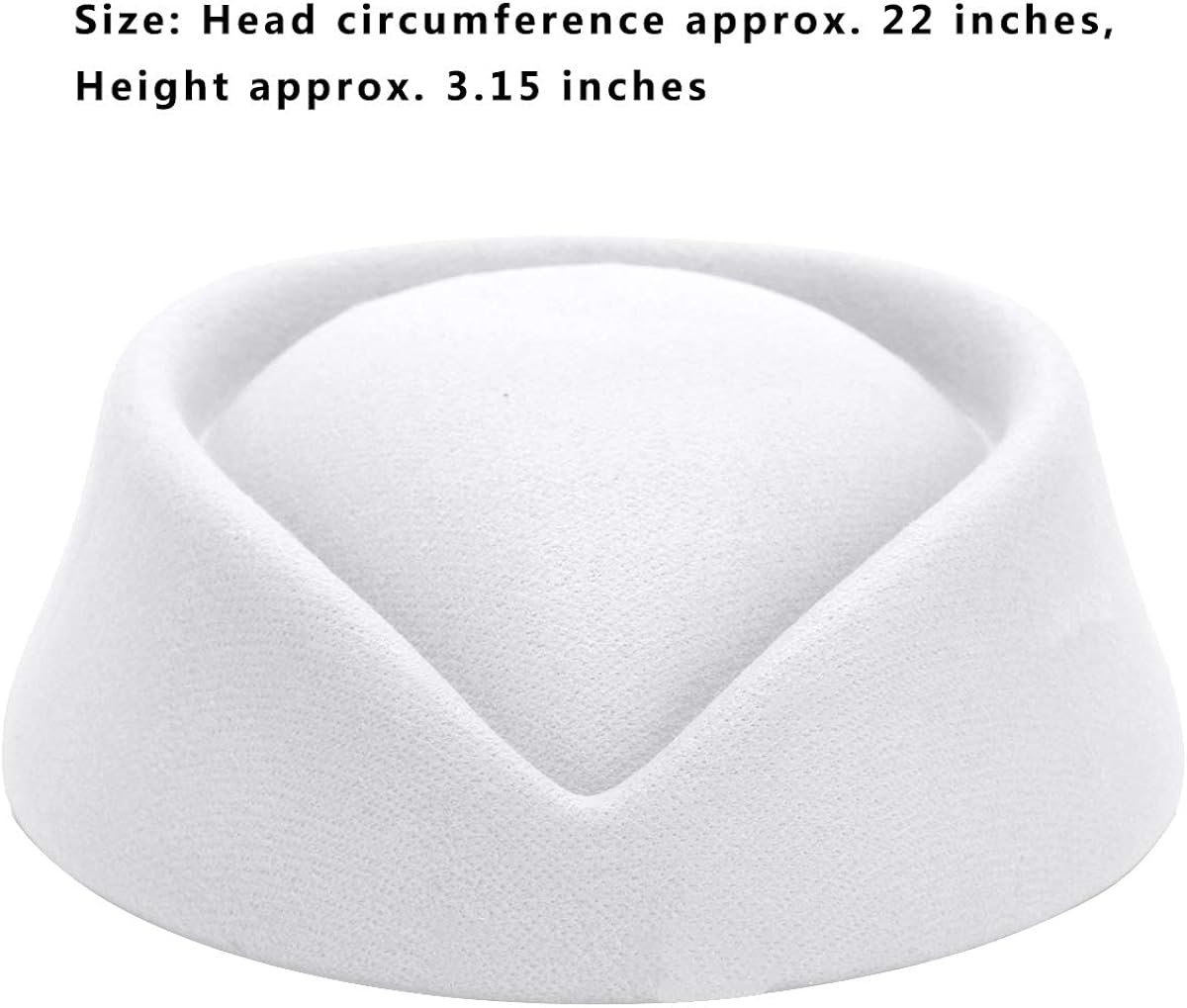 inlzdz Stewardess Hut Wollfilz Pillbox M/&uuml;tzen Damen Flugbegleiterin Cosplay Kost/&uuml;m Elegant Stewardess Cap Baskenm/&uuml;tze Party Base Kappe