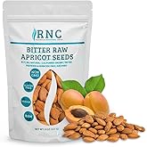 Richardson Nutritional Center Fresh Raw Bitter Apricot Seeds - California Grown Kernels with Amygdalin, B Vitamins, Minerals, Protein - Lab Tested, Vegan, No Gluten or GMO - 8oz Bag