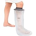 TKWC INC Water Proof Leg Cast Cover for Shower - Watertight Foot Protector (Half Leg (Soft))