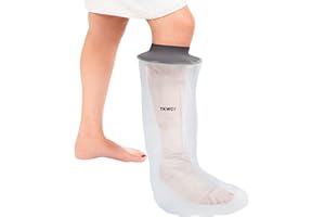 TKWC INC - Adult Half Leg - Waterproof Cast Cover for Shower - Watertight Foot Protector - Low Pressure Seal
