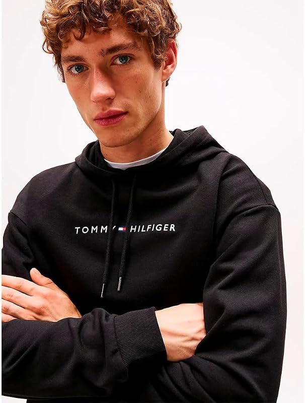 Uomo Felpa con Cappuccio, Nero (Black), M — foto 5 di 5