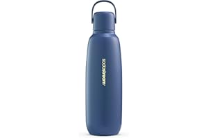 sodastream Fizz & Go Cool - All Metal Bottle (Storm) Carbonating Bottle Capacity, 0.9L