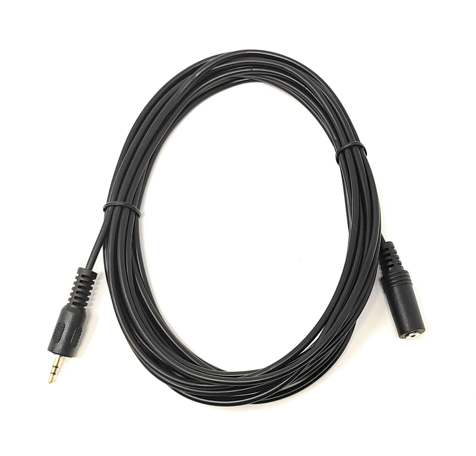 Maincore 3m Long 2.5mm to 2.5mm Stereo Jack to Socket, Extension Cable Lead Cord, Gold Plated Connectors (3)