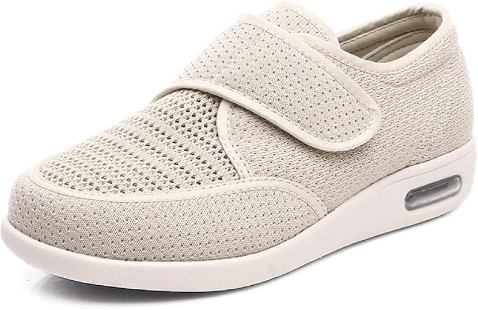 Nwarmsouth Arthritis Slippers Wide Fit Shoe,Loose diabetic shoes for the elderly, adjustable