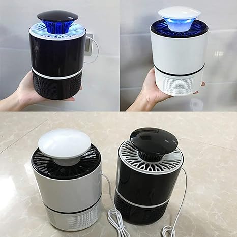 lsxszz8 trampa mosquitos moscas insectos mata mosquitos atrapa electrico lampara con luz usb led para interior casa jardin black 19