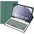 Aidashine Keyboard Case for Samsung Galaxy Tab A9+ 11 Inch 2023 (SM-X210/X216/X218), Magnetic Detachable, Multi-view, Deep Green