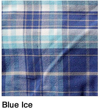 Kensington KPP Supermesh Euro Cut HW Turnout Blanket, Blue Ice Plaid, 87