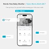 ieGeek 5" Screen 1080P Smart Baby Monitor with Camera Night Vision PTZ view 3
