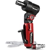 LE LEMATEC Die Grinder, Adjustable 90 Degree Pneumatic Air Angle Tool | 20000 RPM, swivel head, 1/4 collet, metal grinding, porting, weld prep, quiet