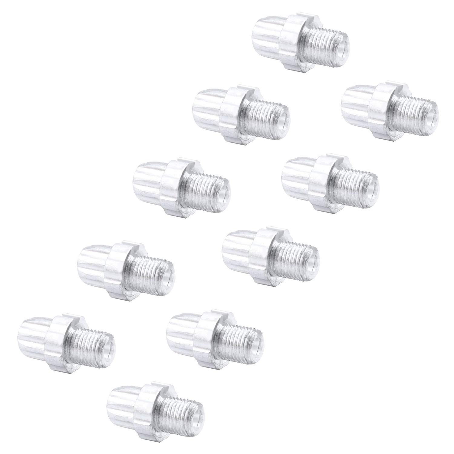 POFET 10pcs Aluminum Bike Brake Handle Adjustment Screws Bike Accessories Silver