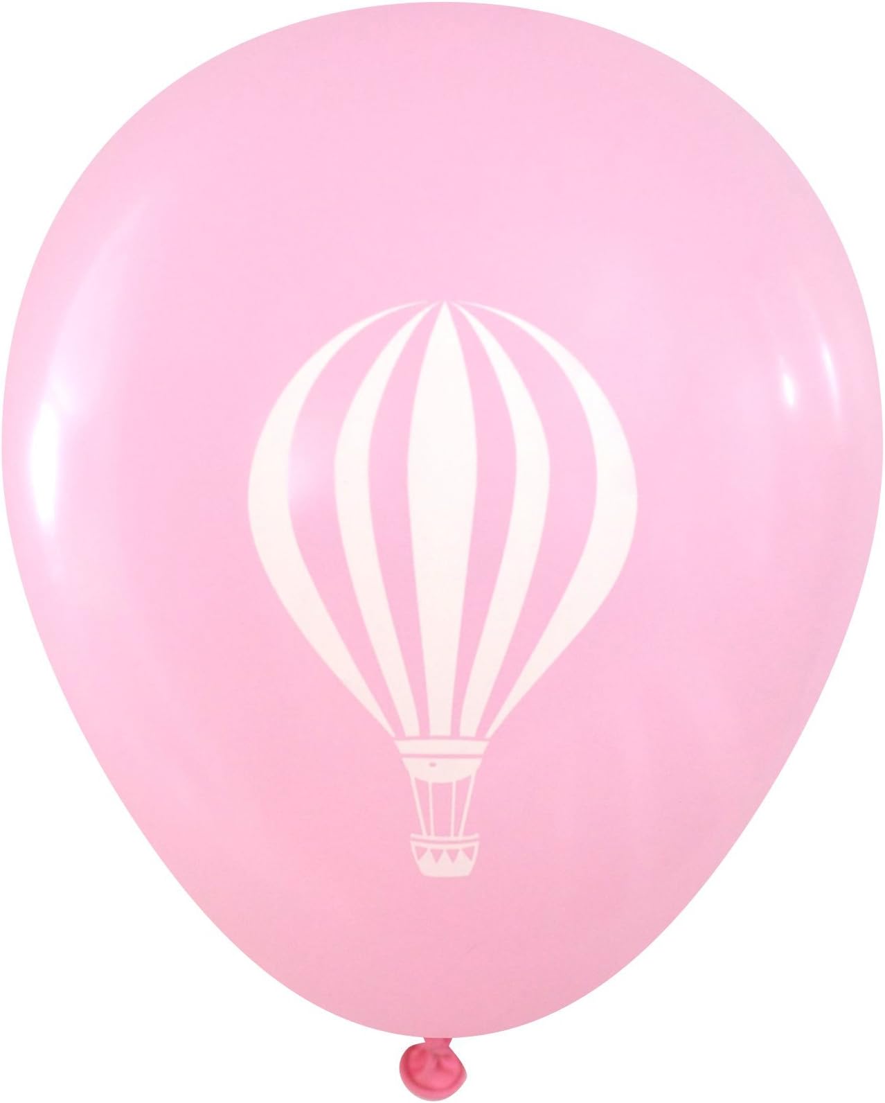 Hot Air Balloon Design Latex Balloons, 16 pcs (Light Pink)