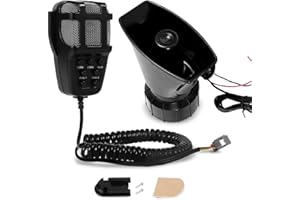 Car Horn,12V Horn Siren 7 Sounds Horn With Mic PA Speaker System For Car Boat Van Truck