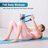 Beenax Pilates Ring Double Handle Exercise Circle Fitness Ring 12/14 in view 3