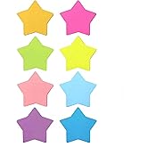 8-Color Star-Shaped Sticky Notes - 240 Sheets Self-Adhesive Note Pads | Cute Decorative Stickers for School, Office & Home | Removable, Easy-to-Use Organizing Tools