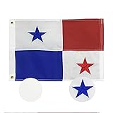 ROTERDON Panama Flag 12x18 Inch, Embroidered