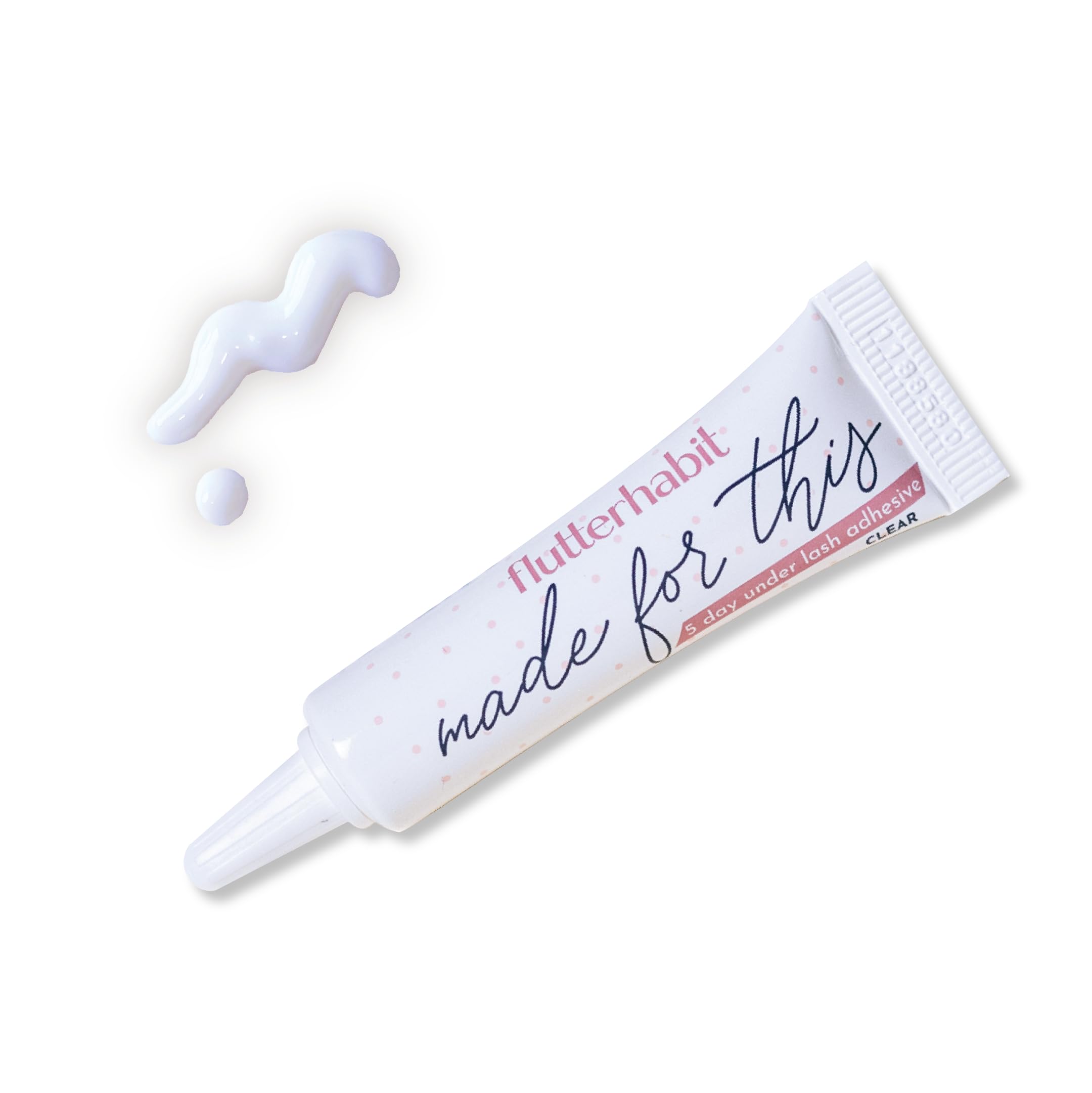 Photo 1 of FlutterHabit Made for This Adhesive Clear for Eyelash Extensions - Your Ultimate All-Day Hold Lash Cluster Glue for Effortless, Stunning, and Long-Lasting Eyelashes - All-in-one Lash Glue