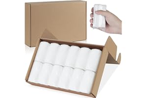 VEMKYRIO 12 Packs Packable Camp Toilet Tissue Soft Travel Toilet Paper - Coreless Travel Size Toilet Paper for Camping Hiking Outdoors
