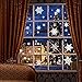 Moon Boat 379 Pieces Christmas Snowflake Window Clings Decals - Xmas/Holiday/Winter Wonderland White Decorations Ornaments Party Supplies,10 Sheets