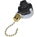 HQRP Switch 3-Speed 4-Wire Pull Chain Control