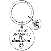 LKBVUG Theater Gifts for Women Men Musical Theater Gifts for Theaters Lovers Kids Music Teachers Students Actor Actress Director Best Theatre Mask Presents Prom Gift for Women Men