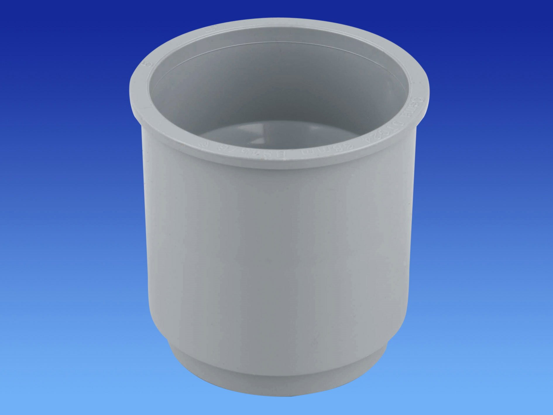 Wavin OSMA Roundline Downpipe Pipe Connector Grey 0T024g