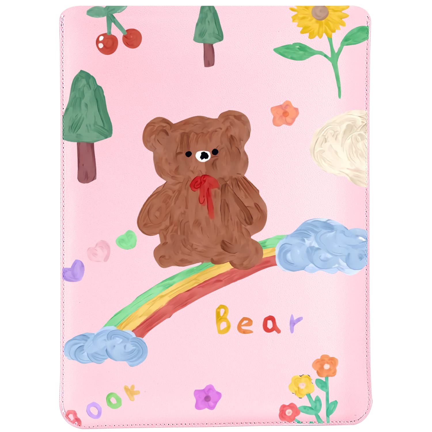 MAYCARI 15.6 Inch 16 Inch Cute Bear Painting Laptop Sleeve Case Bag Compatible with MacBook Pro 16"(2019,2021), MacBook Pro 15"(2015), HUAWEI MateBook 16", Xiaomi Pro 15.6''