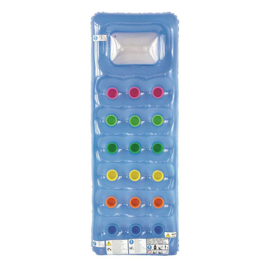 Jilong Fashion Lounge - water air bed with viewing window, 190x70cm, 3 colours