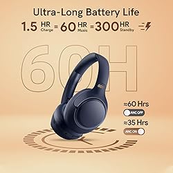 QCY H3 ANC Bluetooth Headphones Over Ear, Active