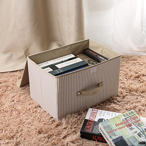 image for mee'life STORAGE Storage Bins,Mee'life Set of Two Foldable Storage Box