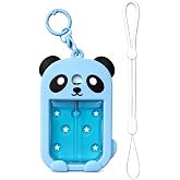 Edornace Panda Hand Sanitizer Case, Compatible with Touchland 1 FL OZ Mist | Durable silicone cover, Adjustable lanyard &amp; keychain, Trendy purse charm, Everyday travel commute essential, Gift for her