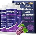 LubriSynHA Human Joint Supplement, Grape 3 x 11.5oz – All-Natural, High-Molecular Weight Hyaluronic Acid HA - Joint Support for Women & Men – Promotes Healthy Joint Function, Made in USA, Vegan