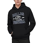 Mens Football Hoodie Classical Football Fans Sweatshirt Pullover Apparel