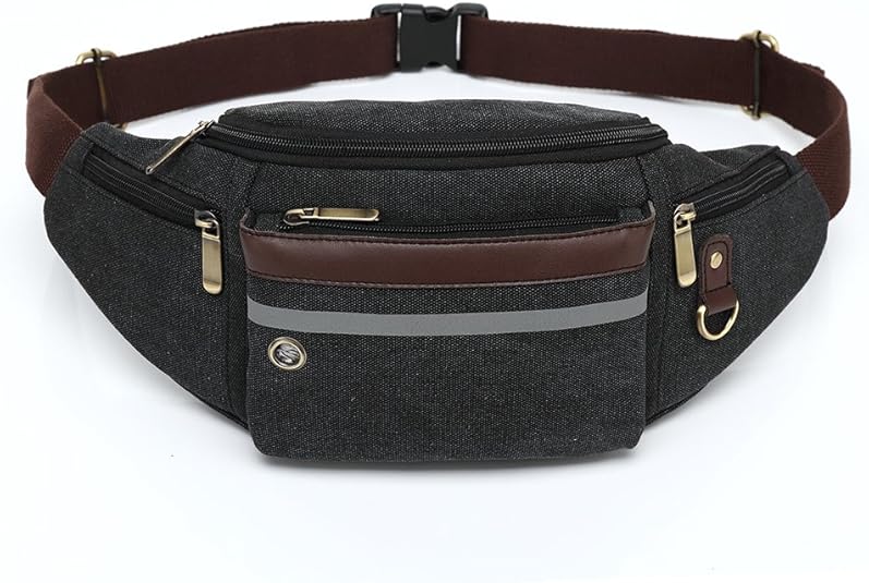 Canvas Waist Bag, itPlus Super Canvas Bum Bag with Multi Functional