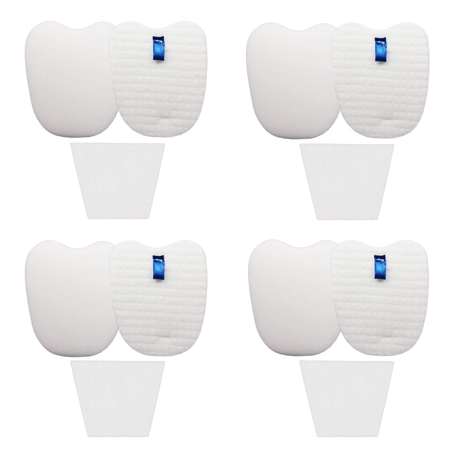 Lemige Vacuum Replacement Filters for Shark Rocket Vacuum HV345 HV343AMZ ZS350 ZS351 ZS352 HV320 HV321 HV322 HV324Q HV345 HV401, 4 Foam&Felt Filters + 4 Post-Filters, Part # XPMFK320&1084FTV320