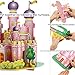 3D Puzzle Creative Handmade Assemble Jigsaw Toys Pink Princess Castle (35 Pieces)