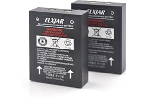 hflexgrad (2-Pack) 7.4V 700mAh LI6000 Li-ion Battery Pack Replacement for FRS-001-LI, Cobra LI5600 LI6000 LI6050 Two way radio batteries