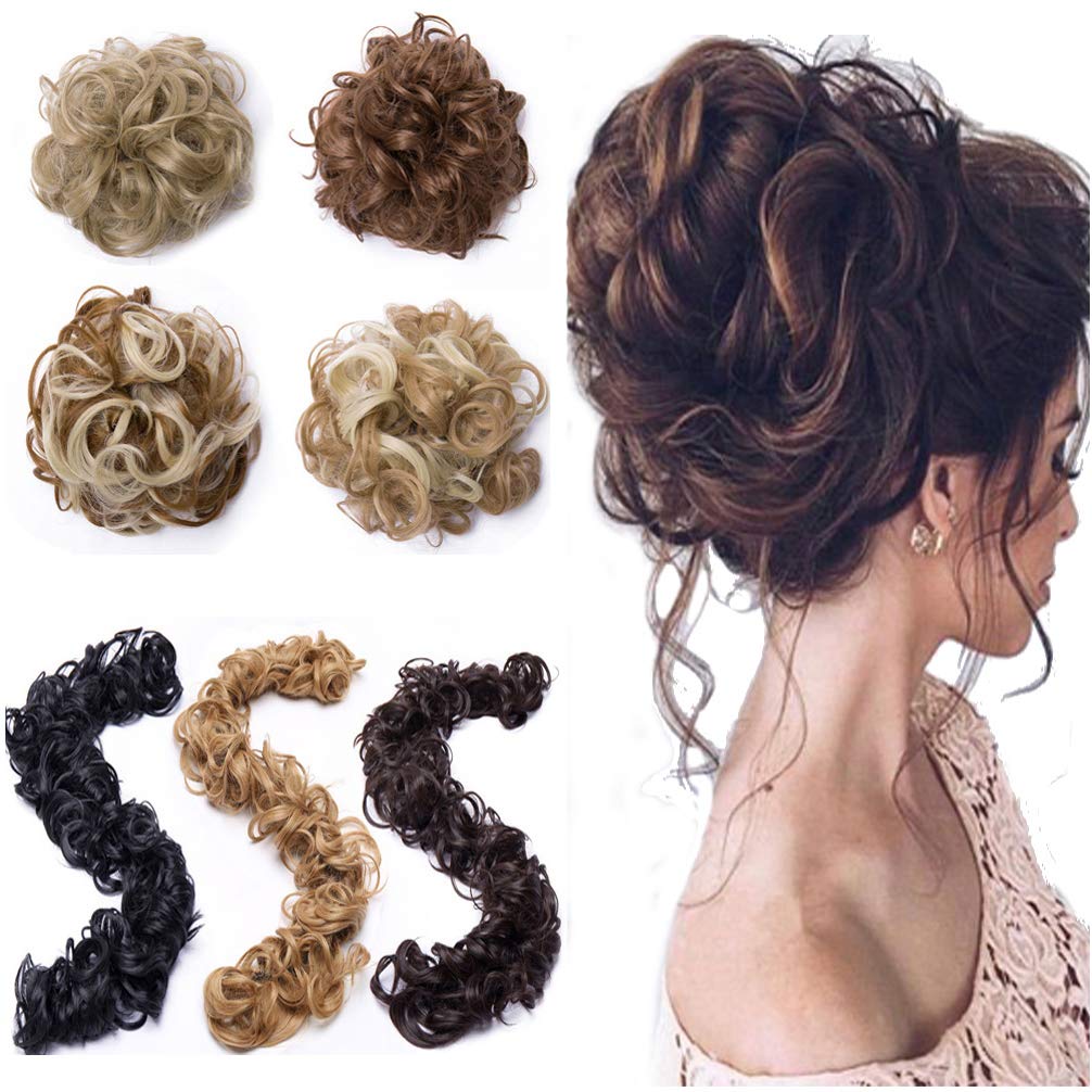 Galleon Curly Messy Hair Bun Maker Versatile Long Hair Wrap Diy