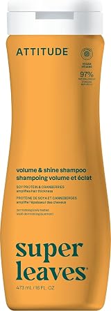 ATTITUDE Volume and Shine Shampoo 473 mL - EWG Verified, Natural, Vegan view 1
