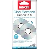 Maxell 190510 Disc Scratch Cleaner & Repair Kit for CD/DVD - Eliminates Disc Skipping & Sound Loss, Repairs Minor Scratches Q